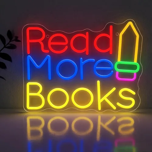 Miniatura 15 de Letrero de neón con texto en inglés «Happy Music» para decoración de pared, letras iluminadas para negocios, letreros de fiesta de cumpleaños