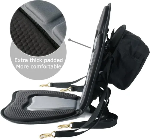 Miniatura 2 de Asiento para kayak o bote de Leader Accessories de lujo Negro /Gris