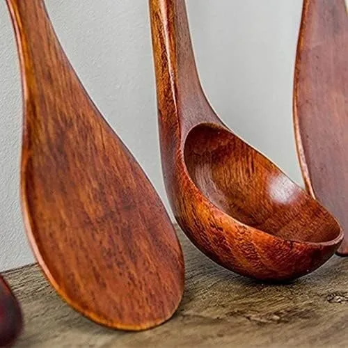 Miniatura 3 de Juego de utensilios de cocina, 5 unids/set de cuchara de arroz, pala, kit de herramientas de cocina, espátula, cuchara, utensilios de cocina, mango