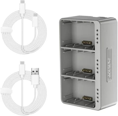 Miniatura 8 de Charger for DJI Mini 3 / Mini 3 Pro,Intelligent USB Battery Charging Station for DJI Mini 3 Pro (Sequential Charge of 3 Batteries),USB-C/USB-C-A