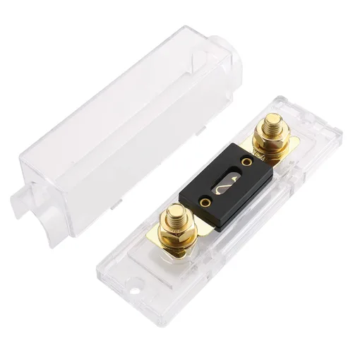 Miniatura 2 de Baomain Kit de portafusibles ANL de 30 A con fusible, terminales chapados en oro, para audio de automóvil, amplificadores, sistemas de CC de 12 V/24
