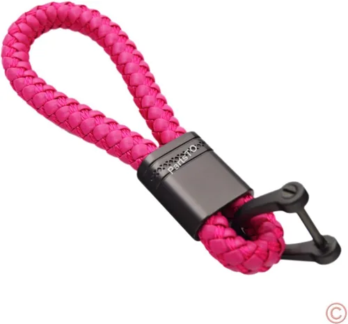 Miniatura 9 de Llavero con cuerda de diseño de tejido de bellota para automóvil, compatible con Porsche Maserati Mercedes BMW Cadillac Lexus Ford Toyota VW Honda