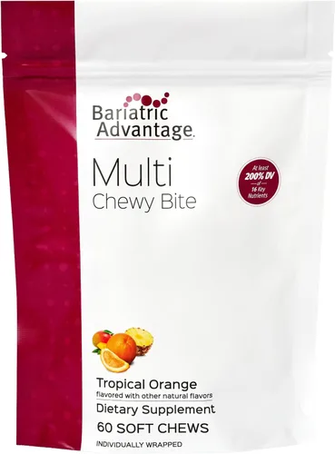 Miniatura 8 de Bariatric Advantage Multi Chewy Bite - Multivitamínico suave para masticar para pacientes de cirugía bariátrica - Multivitamínico masticable