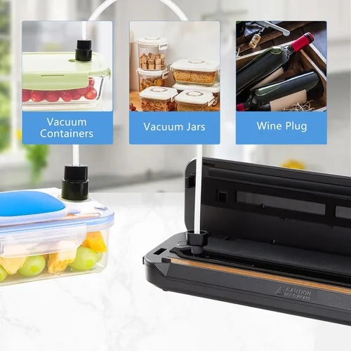Miniatura 9 de Máquina selladora al vacío Inkbird con kit de iniciación, máquina automática de sellado al vacío PowerVac para conservación de alimentos, modos