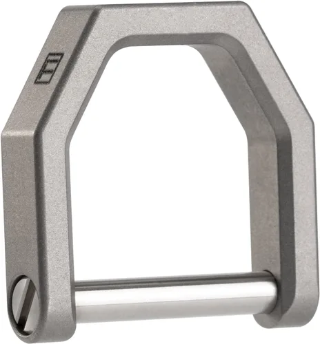 Miniatura 14 de MecArmy CH2 - Llavero de titanio en forma de D, llavero con grillete de tornillo para llaves de coche (S/M/L - azul, S)