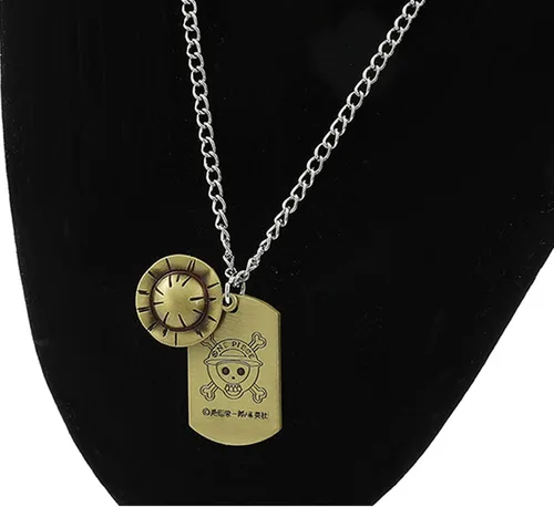 Miniatura 2 de YouU 23 piezas de una pieza Cosplay Luffy collar colgante llavero anime pegatinas PU brazalete esqueleto colgante pulsera pulsera pulsera