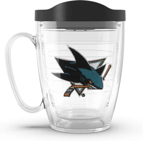 Miniatura 33 de Tervis Vaso aislado de doble pared NHL Pittsburgh Penguins hecho en Estados Unidos mantiene las bebidas frías y calientes, 16 onzas, taza, logotipo