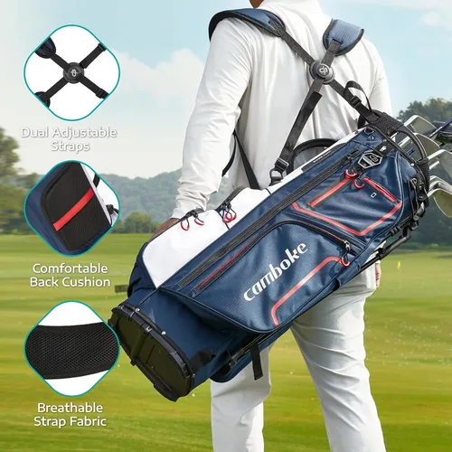 Miniatura 5 de Soporte divisor de longitud completa de 14 vías de alta calidad, apto para bolsa de golf, bolsillo ligero para enfriar y bolsillo para teléfono