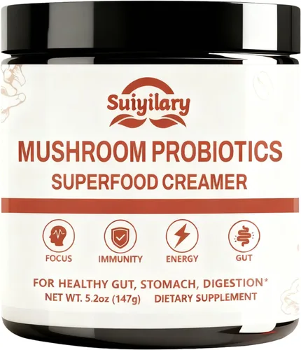 Miniatura 10 de Suiyilary Matcha de hongos, té matcha ceremonial en polvo con 7 hongos superalimentos, sin gluten, sabor genial matcha caliente o frío último, 5.29