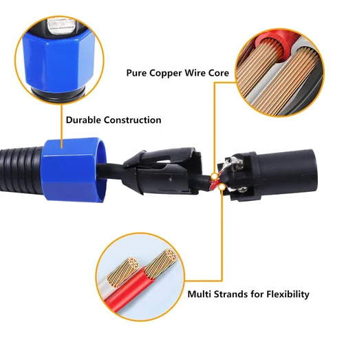 Miniatura 4 de HBU Paquete de 2 cables SpeakOn a XLR de 15 pies – 2 cables de extensión macho a 3 polos XLR hembra – 15 pies de cable de audio para escenario DJ