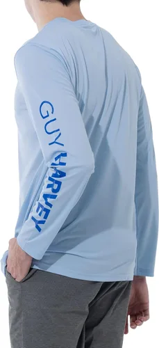 Miniatura 2 de Guy Harvey Camisa de protección solar de rendimiento de manga larga para hombre UPF 50+