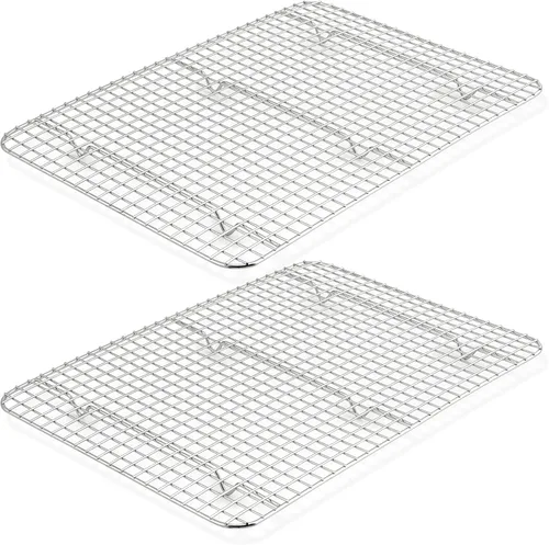 Miniatura 12 de TeamFar Rejilla de Enfriamiento, Paquete de 2 Rejillas de Acero Inoxidable para Hornear para Cocinar, Asar, Asar a la Parrilla, Secar, 11.75'' x 9