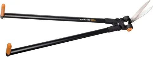 Miniatura 8 de Fiskars PowerLever 1001565 - Tijeras multifuncionales para setos y césped, alcance de hasta 8.2 ft, color negro/naranja