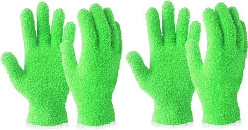 Miniatura 14 de Guantes de microfibra para quitar polvo de plantas de Evridwear reutilizables, guante de limpieza de hojas para plantas de interior, persianas, Azul