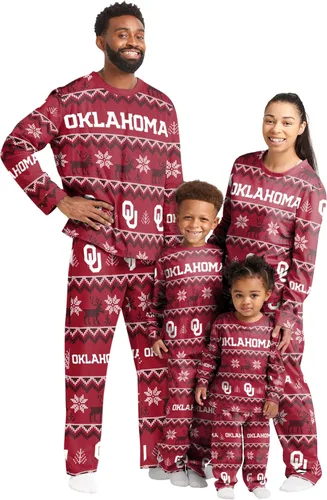 Miniatura 10 de FOCO - Conjunto de pijama familiar a juego con estampado llamativo del equipo de la NCAA, para unisex-adulto