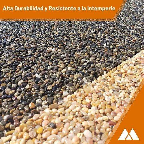 Miniatura 5 de McKinnon Stone Bond Epoxi, Kit de 20 Galones, Epoxi de Superficie Ligada con Resina para Grava y Piedra de Guijarro, Transforma Fácilmente tu