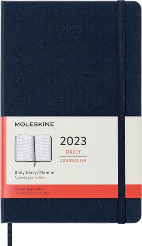 Miniatura 13 de Moleskine Agenda mensual clásica de 12 meses de 2023, tapa dura, grande (5 x 8.25 pulgadas), color negro