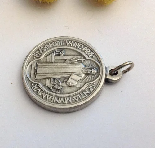 Miniatura 3 de MEDALLA DE SAN BENEDICTO DE NORCIA - MEDALAS DEL PATRON SAINTS - 100 HECHO EN ITALIA