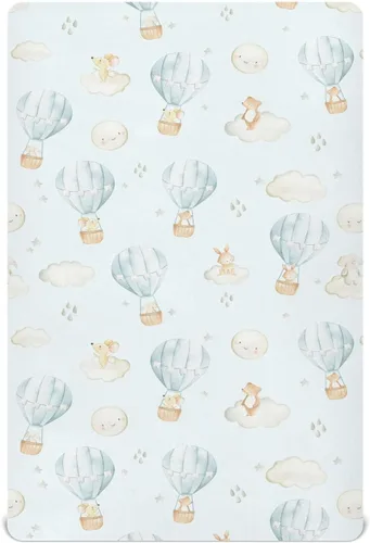 Miniatura 21 de vvfelixl Sábanas de cuna para niños y niñas, animales de granja, vacas, tréboles, transpirables, para colchón de cuna, suaves y transpirables, 39 x