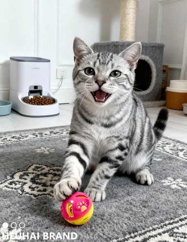 Miniatura 5 de Juego de 6 bolas para gatos, juguetes interactivos para gatos para gatitos aburridos, bolas de cascabel y bolas de felpa suave, lindas bolas