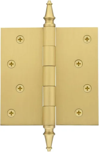 Miniatura 14 de Grandeur Hardware 824304 Bisagra residencial con punta de bellota de 3.5 pulgadas con esquinas de radio de 5/8 pulgadas en peltre antiguo
