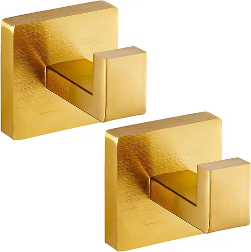Ganchos para toallas para baños, gancho moderno de acero inoxidable de servicio pesado montado en la pared, – ideal para colgar toallas, batas,
