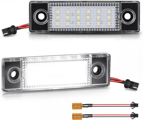Miniatura 16 de D-Lumina Luces LED para matrícula, montaje de lámpara para Volkswagen VW Golf GTI MK4 MK5 MK6 MK7 CC Rabbit Polo EOS Phaeton Beetle Passat Scirocco