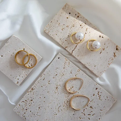 Miniatura 4 de Accesorios de fotografía de joyería: accesorios de fotos de piedra para fotografía de productos (blanco-4 piezas)