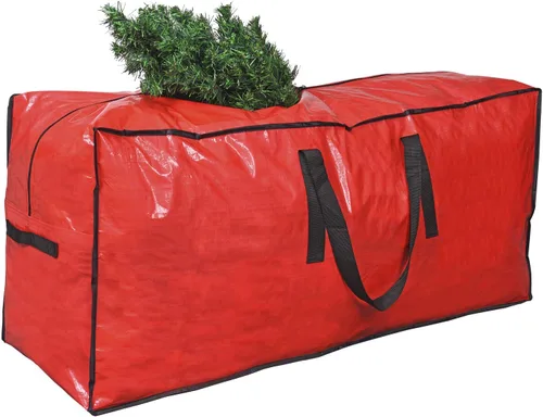 Bolsa grande de almacenamiento para árbol de Navidad de 65 pulgadas, de la marca Primode Rojo