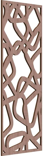 Miniatura 137 de Acme Paneles de pared decorativos de madera con calado, 9 3/8 pulgadas de ancho x 24 3/8 pulgadas de alto x 1/4 de alto, roble rojo