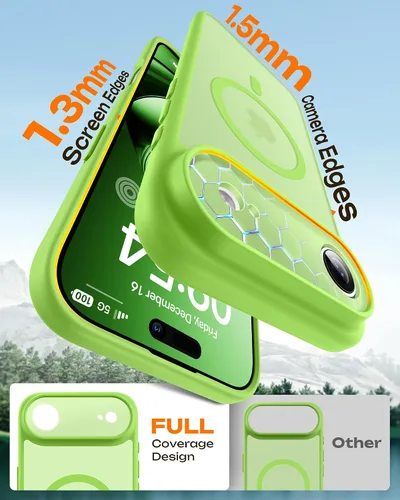 Miniatura 12 de TOCOL Funda para iPhone 11, compatible con Magsafe, protección completa de cámara, imanes integrados, protección contra caídas, funda translúcida