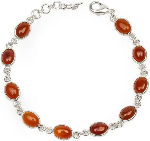 Miniatura 4 de Pulsera de piedras preciosas, pulsera ajustable de enlace, superposición de plata, joyería hecha a mano, bisel, regalo para ella, regalo de Navidad