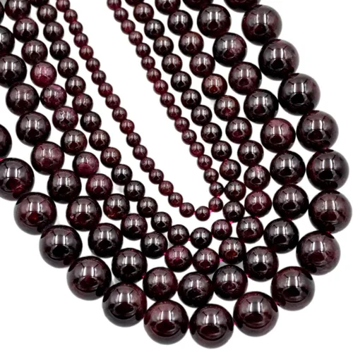 Miniatura 32 de AD Beads Cuentas redondas sueltas de piedras preciosas naturales de 15 pulgadas para pulseras, collares, aretes, manualidades, manualidades