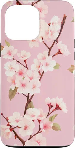 Miniatura 23 de Funda rosa pastel con patrón Japanese Cherry Blossom Floral Flower para iPhone 14 Pro