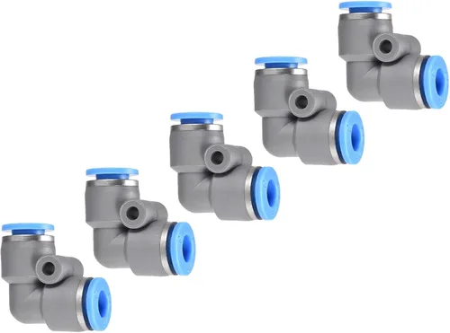Miniatura 7 de M METERXITY Paquete de 2 codos neumáticos de aire – Empuje de 90 grados para conectar accesorios de aire de conexión rápida, aplicar a la conexión