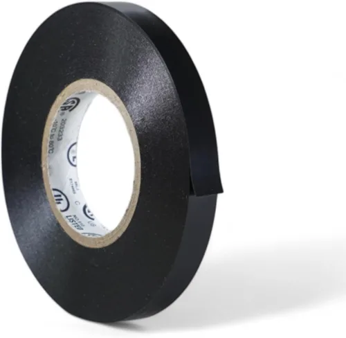 Miniatura 11 de GGR Supplies T.R.U. EL7566-AW, cinta adhesiva de grado profesional de PVC de goma negra, con clasificación hasta 600 voltios y 176 °F - UL/CSA/CE