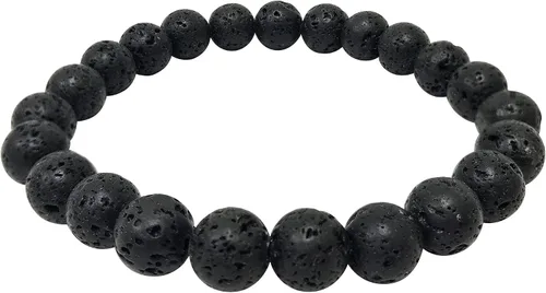Miniatura 654 de Gem Avenue Handmade Round Bead Stretch Bracelet Unisex Natural Stone Beaded Jewelry for Men & Women, Elastic Wristband for Daily Wear