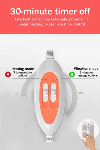 Miniatura 4 de Cinturón Eléctrico Adelgazante con Calor-con Función de Compresa Caliente y Vibración-Calentamiento de Círculo Completo 360°-Ayuda a Aliviar