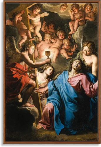 Miniatura 14 de Cuadro en lienzo con marco flotante para pared - El triunfo del cristianismo sobre el paganismo de Gustave Doré - 16 x 24 pulgadas