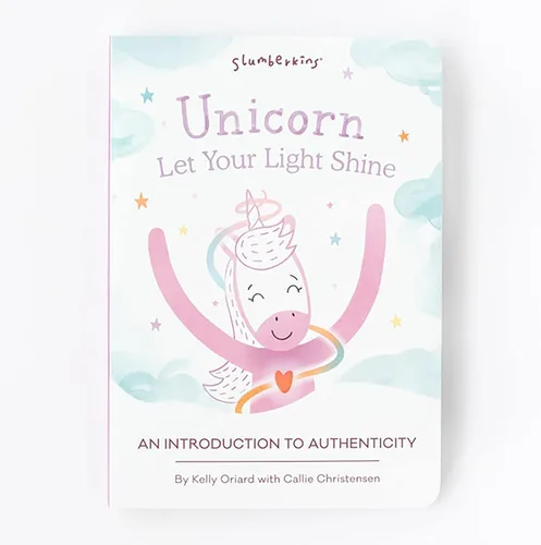 Miniatura 2 de Slumberkins Unicornio, deja que tu luz brille libro de tablero y erizo mini espuma de mar Soporta autenticidad e inteligencia social emocional