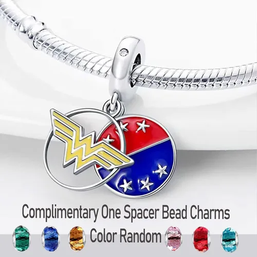 Miniatura 2 de LNQOBU Dijes de plata de ley 925 para pulseras y collares para mujeres y niñas (con una cuenta espaciadora)