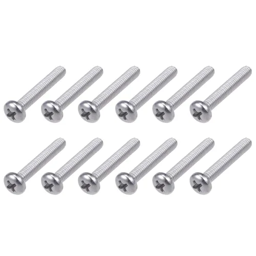 Miniatura 49 de METALLIXITY Tornillos de máquina (M2 x 0.118 in), 30 unidades, pernos Phillips cruzados de acero inoxidable 304, para instalación de muebles