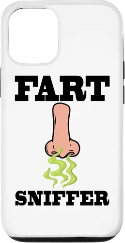 iPhone 12/12 Pro Fart Sniffer Shirt, Gross Dad Joke camiseta, extraño y divertido estuche de pedos