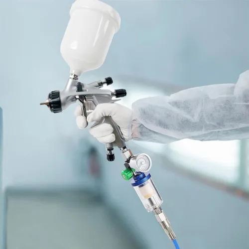 Miniatura 7 de ENDOZER Separador de Aceite y Agua, Filtro de Aire con Medidor de Presión, Regulador de Presión para Pistola de Pintura en Aerosol, Entrada y Salida