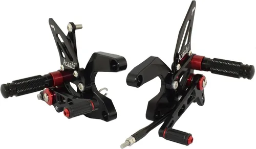 ARASHI - Reposapiés ajustables para conductor de motocicleta, reposapiés, pedales, soporte de palanca de cambios para KAWASAKI Z 900 Z900 ZR900 2017