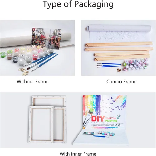 Miniatura 7 de MLSG Pintura por números DIY para adultos, pintura fácil por números para principiantes, pintura acrílica de acuarela por número para adultos, 29960