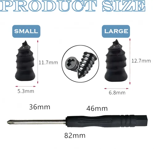 Miniatura 7 de Kit de Clavos de Goma para Reparación de Neumáticos, Clavos de Reparación de Neumáticos con Enrosque Rápido, Herramientas de Reparación