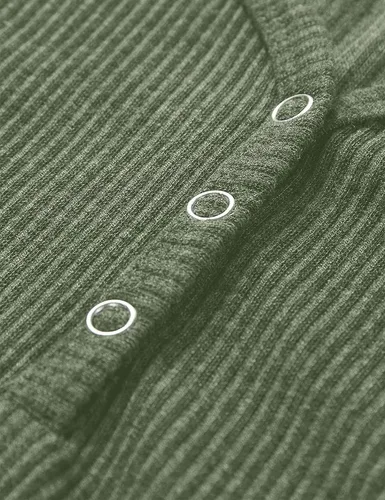 Miniatura 5 de MEROKEETY Camiseta sin mangas con cuello en V para mujer sin mangas acanalada con botones informal Henley