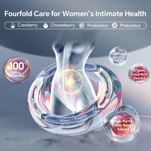 Miniatura 2 de KTT Probióticos para mujeres, probióticos vaginales, 100 mil millones de UFC, 11 cepas, 60 cápsulas, liberación retardada, estable