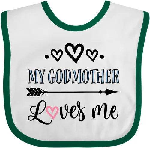 Miniatura 4 de inktastic Babero para bebé My Godmother Loves Me Godchild